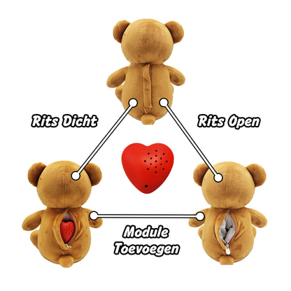 Teddy Bear - Teddy Bear With Personalized Message - 30cm